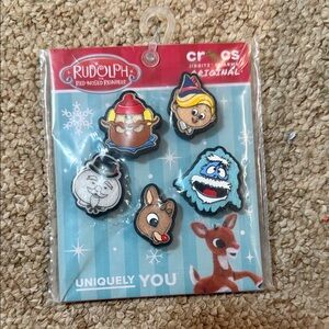 CROCS Rudolph Character Jibbitz Set Christmas charms
